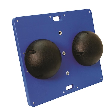 Step-Up Relief 15 x 18 in. Balance Combo Wobble & Rocker Board; Black ST2580154